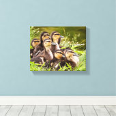 Waar is mama? canvas afdruk (Insitu (Houten vloer))