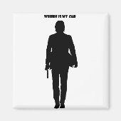 Waar is mijn auto? magneet (Voorkant)