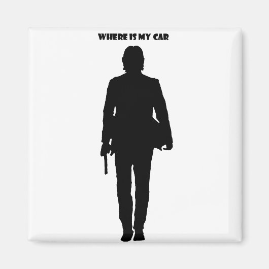 Waar is mijn auto? magneet (Voorkant)