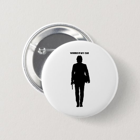 Waar is mijn auto? ronde button 5,7 cm (Voorkant /achterkant)