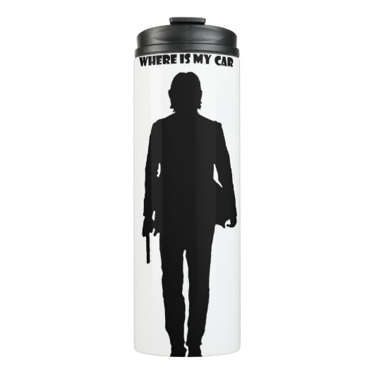 Waar is mijn auto? thermosbeker (Voorkant)