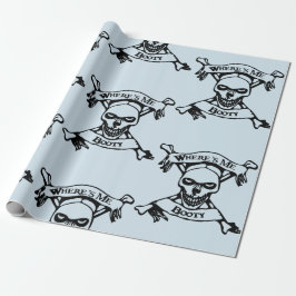 Waar is mijn Booty Skull en Crossbones? Cadeaupapier