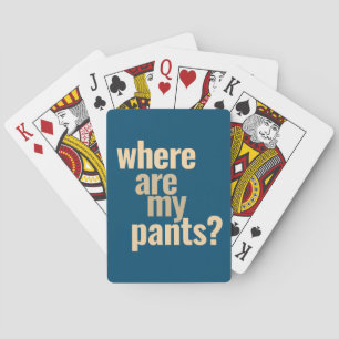 Waar is mijn broek? pokerkaarten