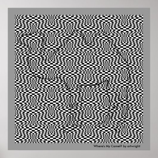 Waar is mijn Camel Pop Art Poster (Voorkant)