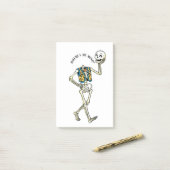 Waar is mijn geest Grappige Halloween skelet Post- Post-it® Notes (Op bureau)