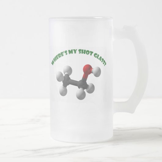 Waar is mijn heet glas-ethanol matglas bierpul (Rechts)