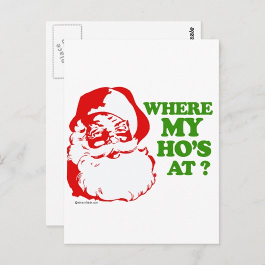 Waar is mijn hoer? briefkaart (Voorkant / Achterkant)