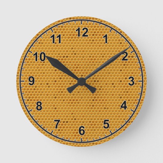 Waar is mijn honing? ronde klok (Voorkant)