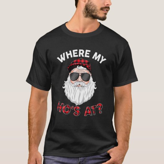 Waar is mijn hos op Kerstmis, ongeschikt na T-shirt (Voorkant)