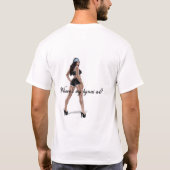 Waar is mijn hynas? t-shirt (Achterkant)