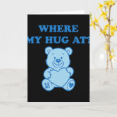 Waar is mijn knuffel cute beer kaart (Gele Bloem)