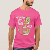 Waar is mijn knuffel? Funny Meme Schattige Goose T-shirt (Voorkant)