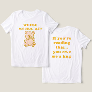 Waar is mijn knuffel – Gele Retro Teddybeer Grappi Tri-Blend Shirt
