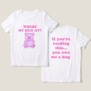 Waar is mijn knuffel – Roze teddybeer Grappig Cade Tri-Blend Shirt