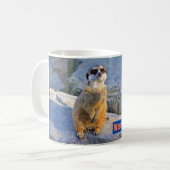 Waar is mijn koffie? Mok Meerkat (Voorkant links)
