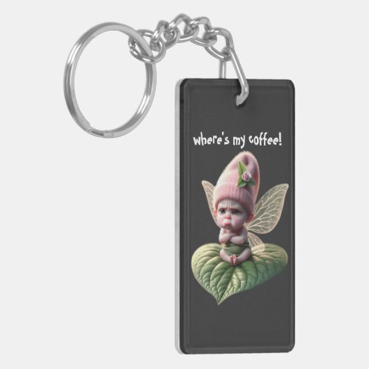 Waar is mijn koffie! sleutelhanger (Voorkant Links)