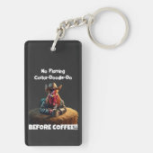 Waar is mijn koffie! sleutelhanger (achterkant)