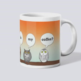 Waar is mijn koffie? Vier uilen mok