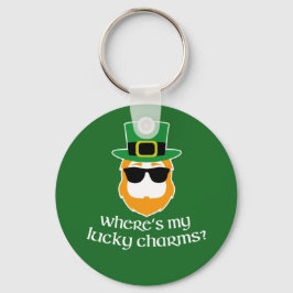 Waar is mijn Lucky Charms? St Patrick Day Leprecha Sleutelhanger