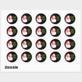 Waar is mijn man? ronde sticker (Vel)