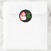 Waar is mijn man? ronde sticker (Tas)