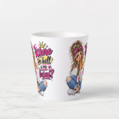 Waar is mijn man toch? latte mok (Voorkant)