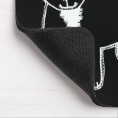 Waar is mijn muis? Zwarte kat Muismat (Hoek)