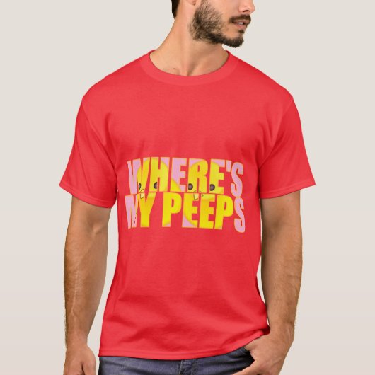 Waar is mijn peps? t-shirt (Voorkant)