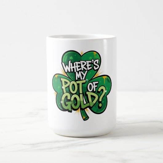 Waar is mijn pot met goud St. Patrick's Day Koffiemok (Center)