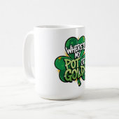 Waar is mijn pot met goud St. Patrick's Day Koffiemok (Voorkant links)
