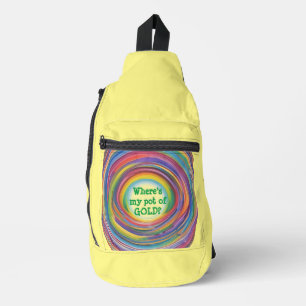 Waar is mijn pot met gouden slinger crossbody tas