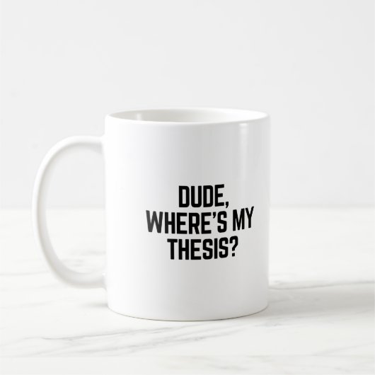 Waar is mijn theorie? koffiemok (Links)