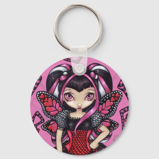 "Waar is mijn Valentijn?" Button Sleutelhanger (Voorkant)