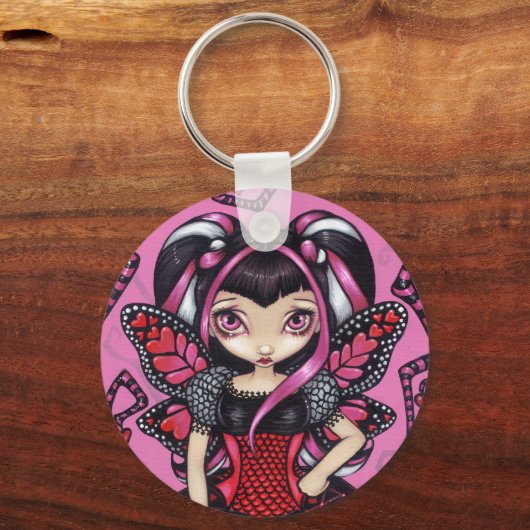 "Waar is mijn Valentijn?" Button Sleutelhanger (Voorkant)