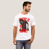 Waar is mijn verstand?! Zombie Halloween Design T-shirt (Voorkant volledig)