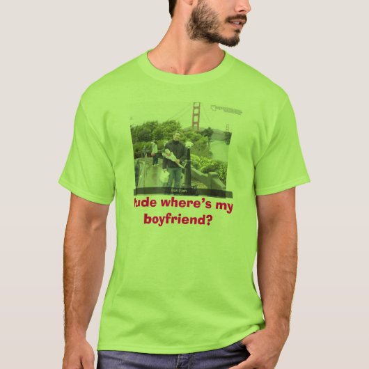 Waar is mijn vriendje? t-shirt (Voorkant)