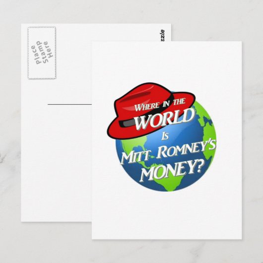 Waar is Mitts geld? Briefkaart (Voorkant / Achterkant)