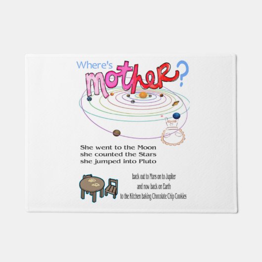 Waar is moeder? Deurmat (Voorkant)
