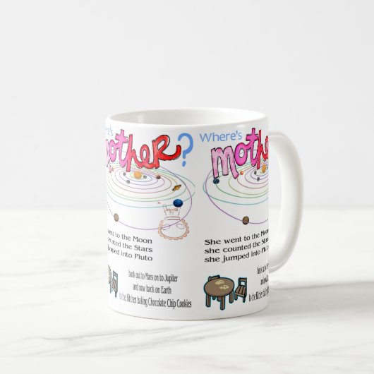 Waar is Moeder Moeder Bijzondere Mok (Voorkant rechts)