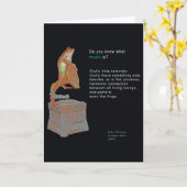 Waar is muziek voor? Wenskaart Kaart (Gele Bloem)