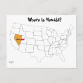 Waar is Nevada? Briefkaart (Voorkant)