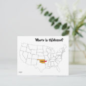 Waar is Oklahoma? Briefkaart (Staand voorkant)