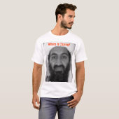 Waar is Osama? T-shirt (Voorkant volledig)