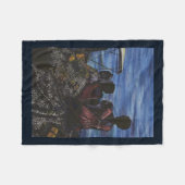 Waar is papa? Harbor Island Fleece Deken (Voorkant (Horizontaal))