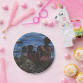 Waar is papa? Harbor Island Papieren Bordje (Feest)