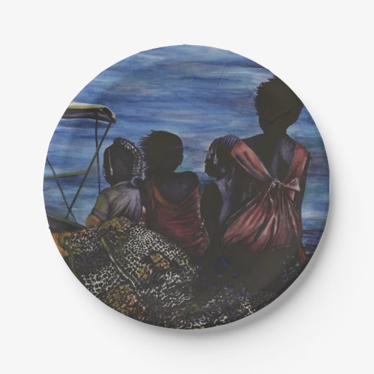 Waar is papa? Harbor Island Papieren Bordje (Voorkant)