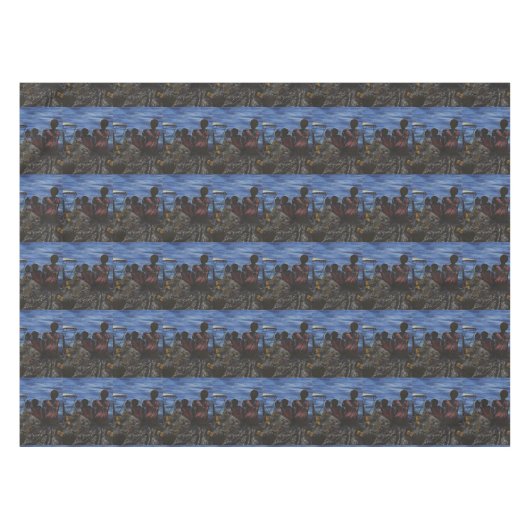 Waar is papa? Harbor Island Tafelkleed (Voorkant (Horizontaal))