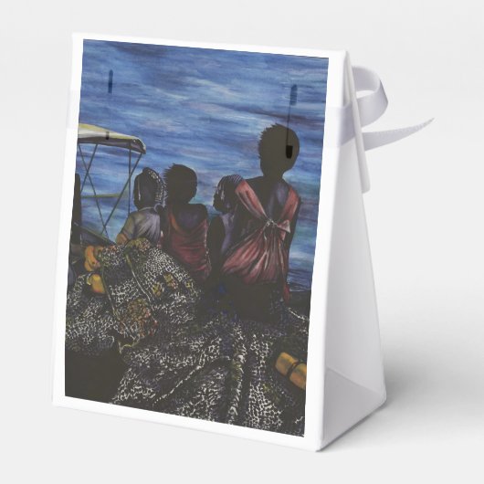 Waar is papa? Harbour Island, Bahamas Bedankdoosjes (Achterkant)