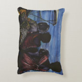 Waar is papa? Harbour Island, Bahamas Decoratief Kussen (Achterkant (Verticaal))