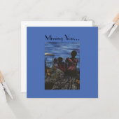 Waar is papa? Harbour Island, Bahamas Kaart (Voorkant / Achterkant in situ)